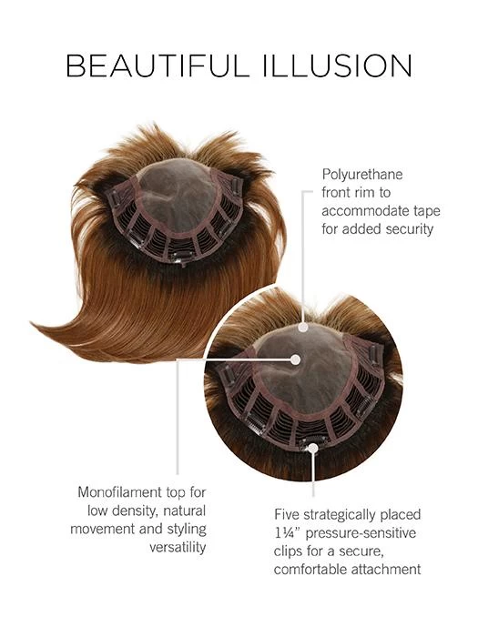 Beautiful Illusion | Synthetic Hair Topper (Mono Top) - Image 6