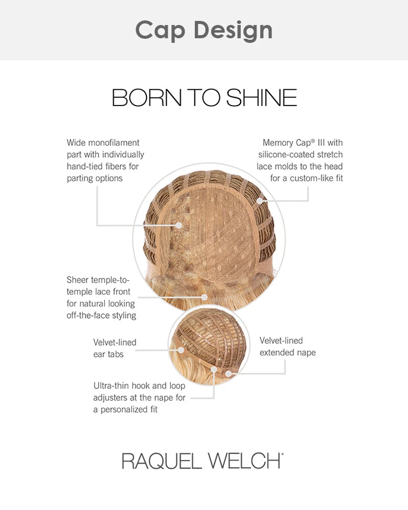 Born To Shine | Lace Front & Monofilament Part Synthetic Wig By Raquel Welch - Image 10