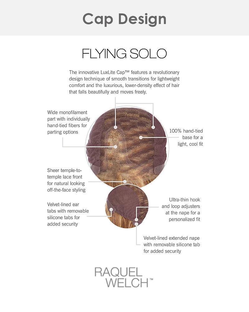 Flying Solo-Petite/Average | Lace Front & Monofilament Part Synthetic Wig By Raquel Welch - Image 9